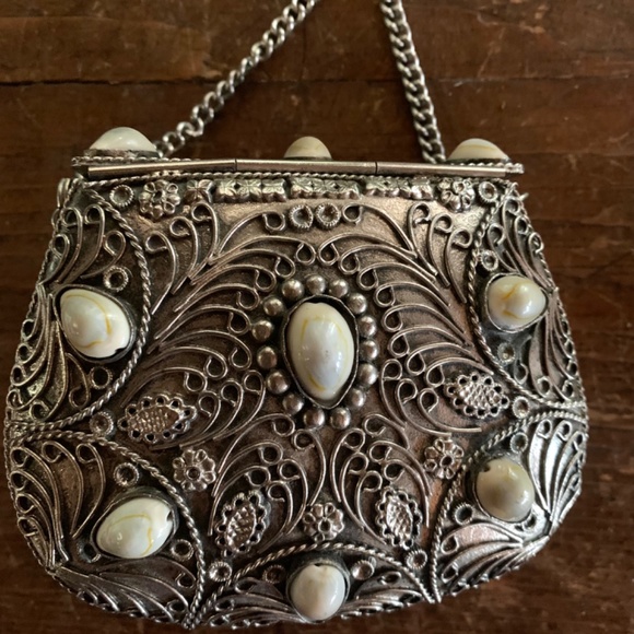 Vintage shell bag & bracelet - Picture 4 of 5